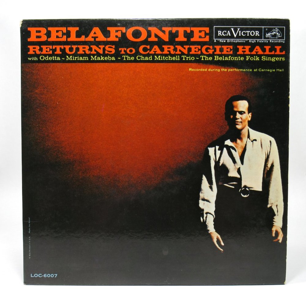 Harry Belafonte Returns to Carnegie Hall Vinyl LP Record RCA 1960